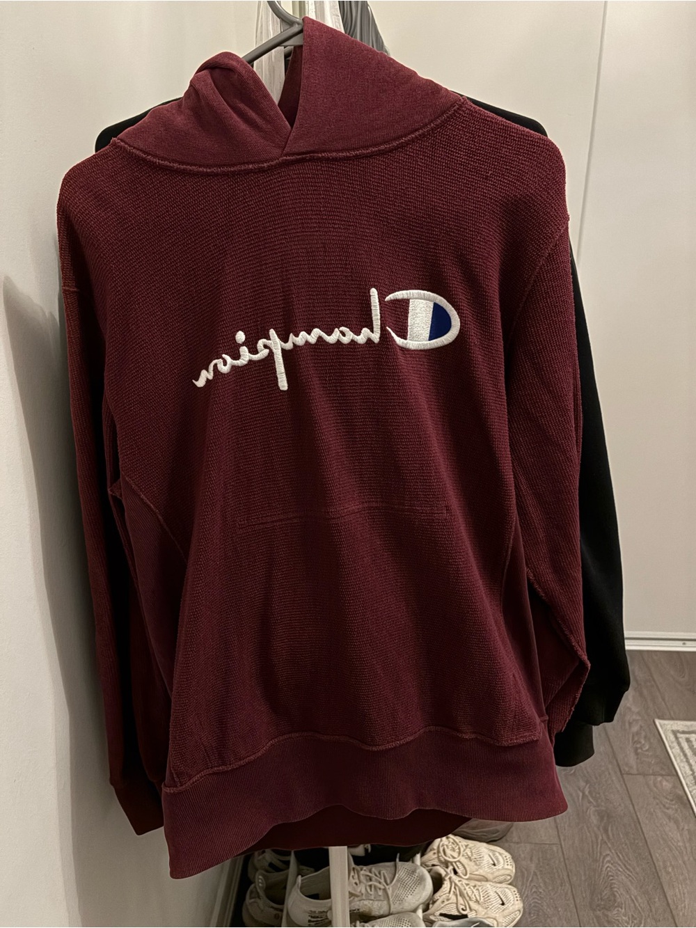 Champion Burgundy Reverse Weave Hooded Sweater